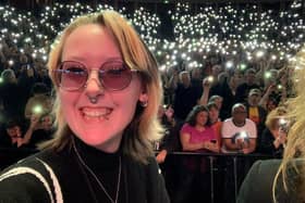 Teenage cancer survivor Alyssa Madge has her moment in the spotlight on stage at The Who concert at the Albert Hall. The 5,000 strong audience show their support for the Teenage Cancer Trust by switching on their phone torches