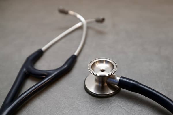 A stethoscope is pictured in a General Practitioners surgery. Photo by Carl Court/Getty Images
