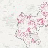 The map showing the sites for potential development. Picture: Central Bedfordshire Council