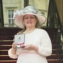 Farmer Jane Gurney collects her MBE - next month she is to be awarded the Freedom of the City of London. The mother-of-five campaigned tirelessly for trailer safety after her son was killed in an accident