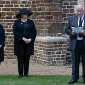 Mayoress Mrs Jackie Pettitt, Deputy Mayor Cllr Joanna Hewitt, and Mayor Cllr Martin Pettitt. Image: Trevor Warrs.