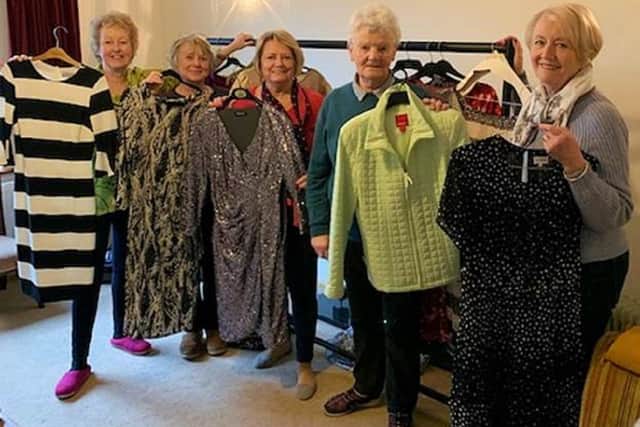 Left to right: Christina, Judi and Geraldine and Jo Landucci, fundraiser at Sue Ryder St John's. Photo: Sue Ryder.