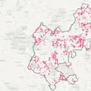 The map showing the sites for potential development. Picture: Central Bedfordshire Council