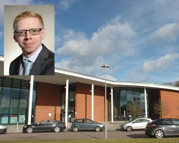 Central Beds Council HQ and Cllr John Baker