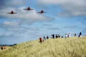 The Red Arrows as they headed to Southport Air Show.