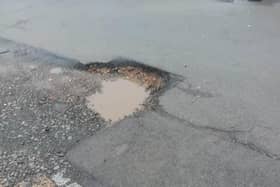 A pothole in Central Bedfordshire. Image supplied.