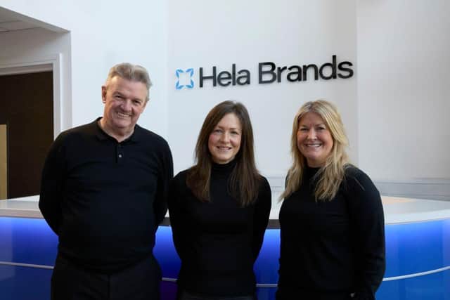 CEO Ray Evans, Victoria Maltby and Gemma Carey