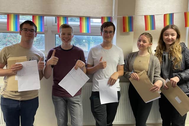 Stratton Upper School GCSE results. Image: Meridian Trust.