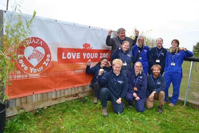 Staff celebrate zoo success