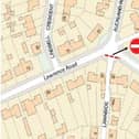 Plans showing the location of the proposed traffic restriction. Pic: Biggleswade Town Council