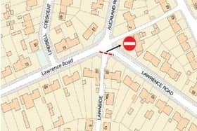 Plans showing the location of the proposed traffic restriction. Pic: Biggleswade Town Council