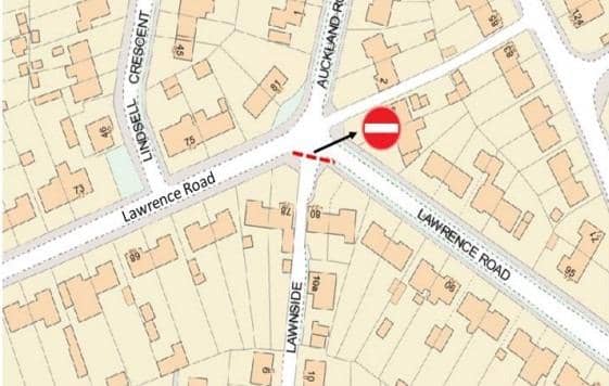 Plans showing the location of the proposed traffic restriction. Pic: Biggleswade Town Council