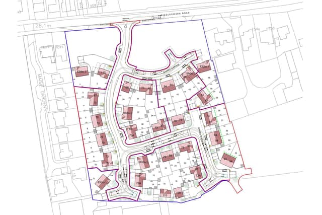 The plans for the Upper Caldecote development