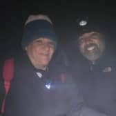 Julia and Richard at the top of Snowdon 