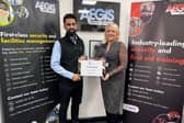 (left to right) Qadeer Qureshi, CEO of Aegis Support Services and Gina Bubbins, Director of Partnerships at The Bedford College Group.