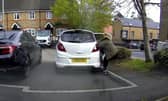 Courtney Lovland tried to stop the runaway Corsa