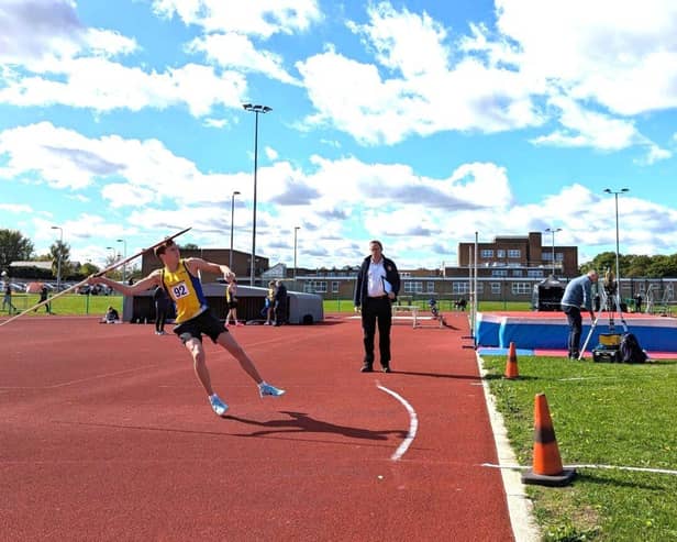 Javelin was one of the field events at the Sandy Open