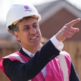 Shadow secretary of state for energy security and net zero Ed Miliband, during a visit to a 'Zero Bills' home in Stafford with Octopus Energy, while on the General Election campaign trail. Image: PA Images/Wire/Jacob King.