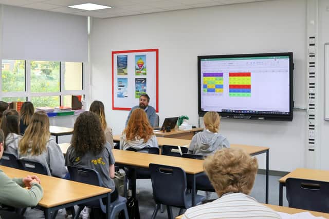 One of Stratton Upper School's new classrooms.