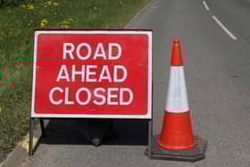 A road closed sign (stock image).