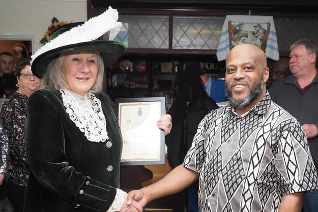 Changing Lives Forever received a certificate from the High Sheriff - photo Tony Margiocchi