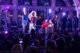 The big moment! The lights are switched on. Picture: Carlos Santino - Sandy Photography Club