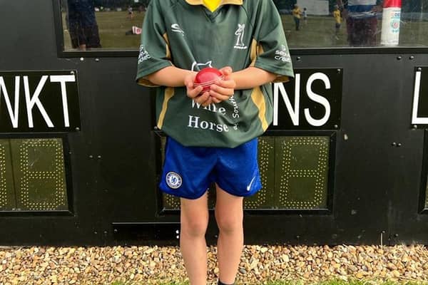 Ollie Willis became the youngest player in Southill Park CC's history to take a hat-trick in a match