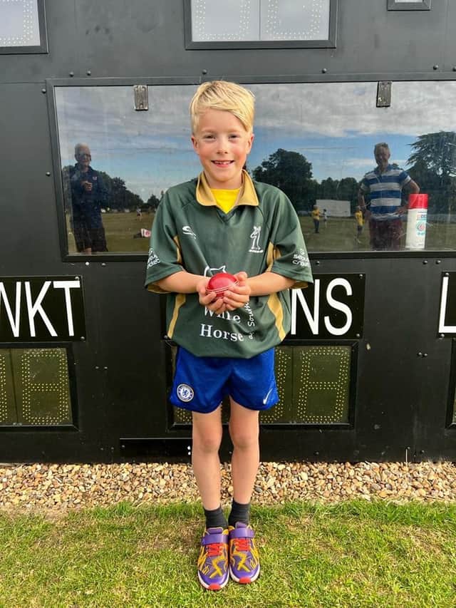 Ollie Willis became the youngest player in Southill Park CC's history to take a hat-trick in a match