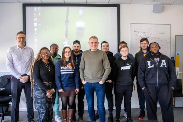 Graham Scott and students