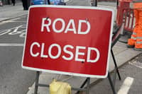 Road Closed  sign