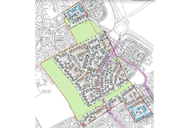 A artist's drawing of the new homes.  Image: Taylor Wimpey.