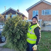 Sue Ryder’s fir-tastic volunteers collect your tree from your front door, front garden or driveway.