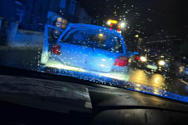 The takeaway driver being reported (Picture: Leighton Buzzard Community Policing Team)