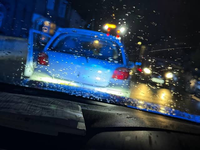 The takeaway driver being reported (Picture: Leighton Buzzard Community Policing Team)
