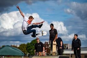 Sandy Skatepark Jam Anniversary is back next Saturday, September 16. Pic courtesy of Sandy Photography Club  (Carlos Santino, Robert Lacey, and Doug Brown)