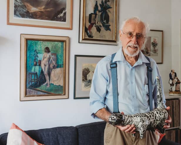 Mr. Peter Richards, the seller of the David Hockney items. Picture: Stacey'sAuctioneers&Valuers/SWNS