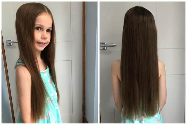 Little Bethany Adams is having her hair cut on Wednesday for charity
