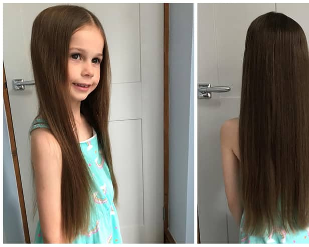 Little Bethany Adams is having her hair cut on Wednesday for charity