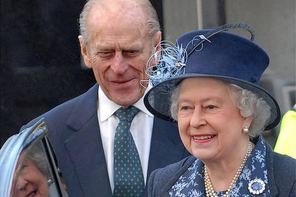 The Royal train stopped at Arlesey station for the Queen and Prince Philip's visit to Bedfordshire