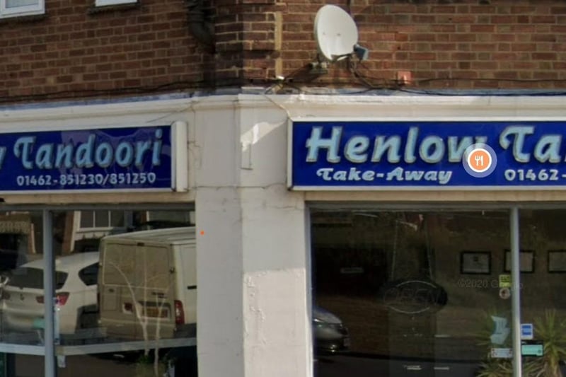 Rated 5: Henlow Tandoori at 302 Hitchin Road, Henlow, Bedfordshire; rated on March 20