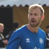 Mike Evans scored for Potton but was then sent off.
