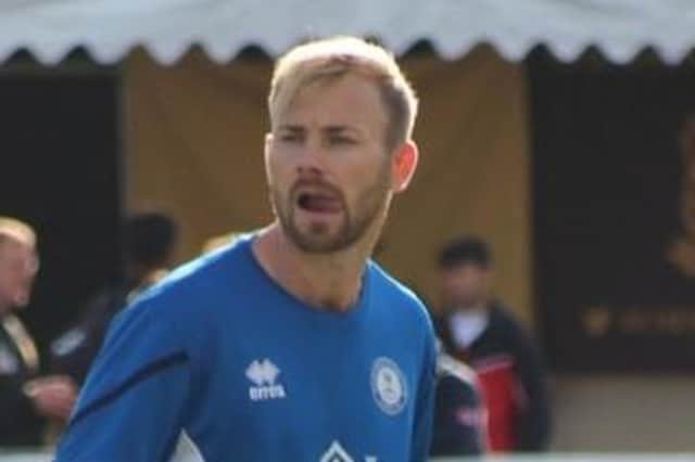 Mike Evans scored for Potton but was then sent off.