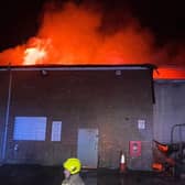 Fire crews at the scene of the incident. Image: Bedfordshire Fire and Rescue Service.