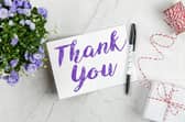 A letter of thanks from Sue Ryder Retail Volunteer Manager