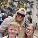 James Trembath and family during their visit to London