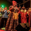 Panto treat at the Biggleswade Christmas lights switch on - Photo Paul Langshaw