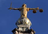 Statue of Justice on top of the Central Criminal Court building. Picture:Jonathan Brady/PA