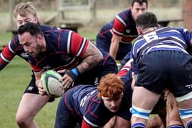 Action from Biggleswade's win over St Ives. Photo: David Kay.