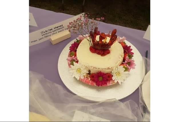Jubilee themed Victoria sandwich.