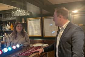 Blake Stephenson MP at the Royal Oak in Aspley Heath